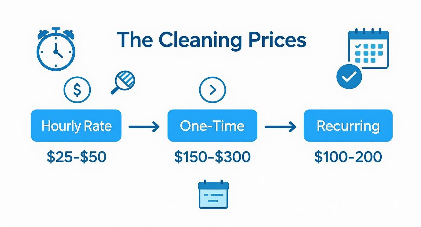 Infographic about cleaning service prices