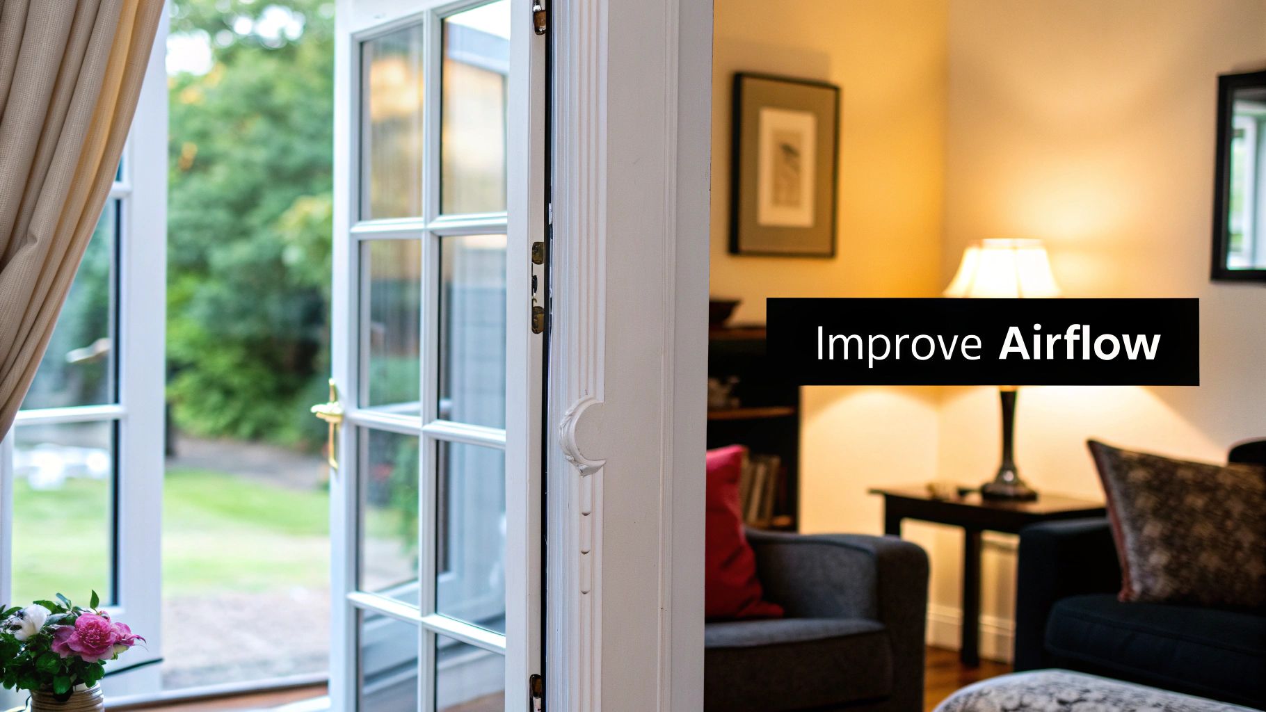 A person using a modern vacuum cleaner with a HEPA filter on a clean, plush carpet.
