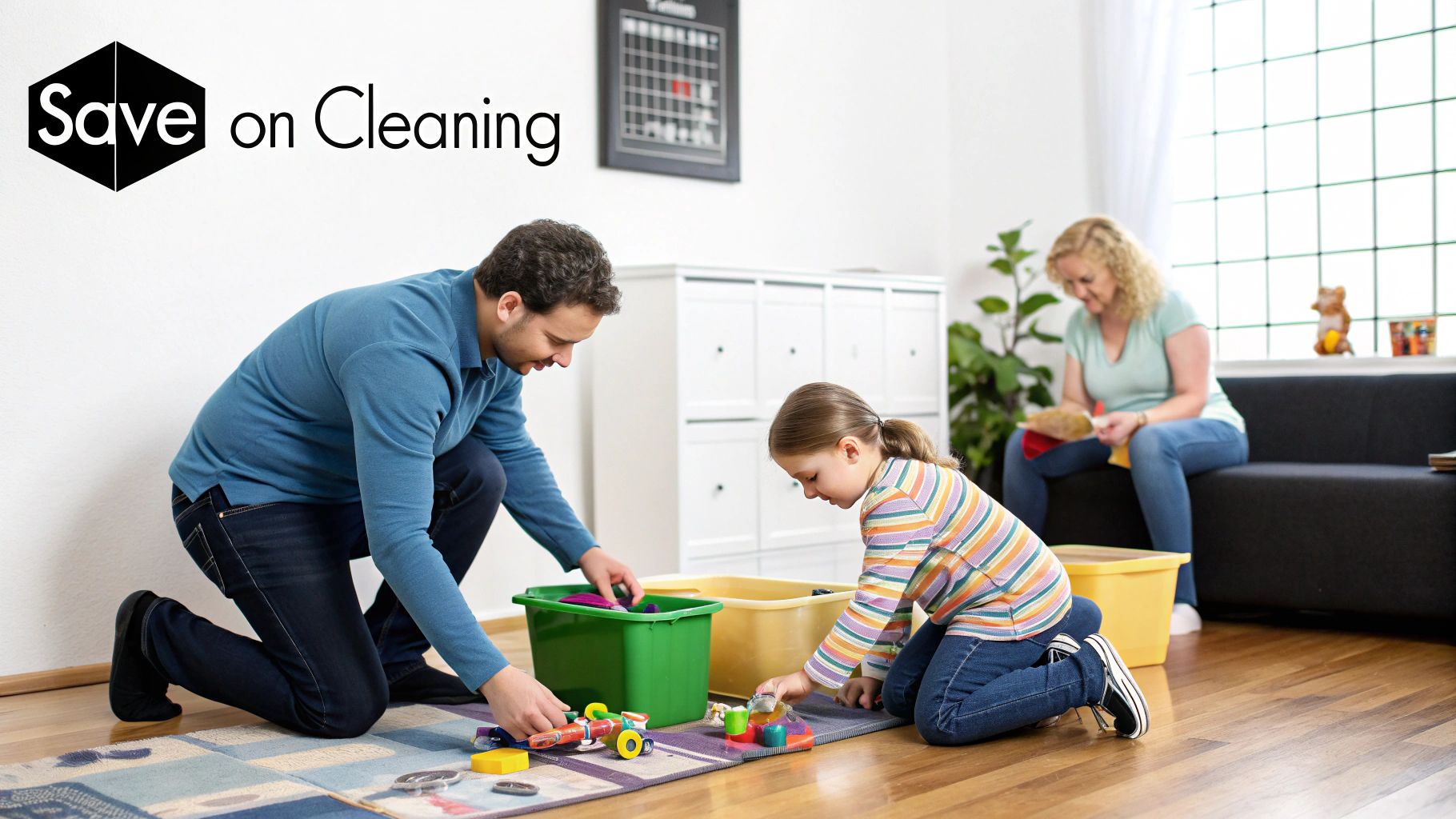 A person's hands wearing yellow gloves while cleaning a modern sink with a sponge, representing smart cleaning preparation.