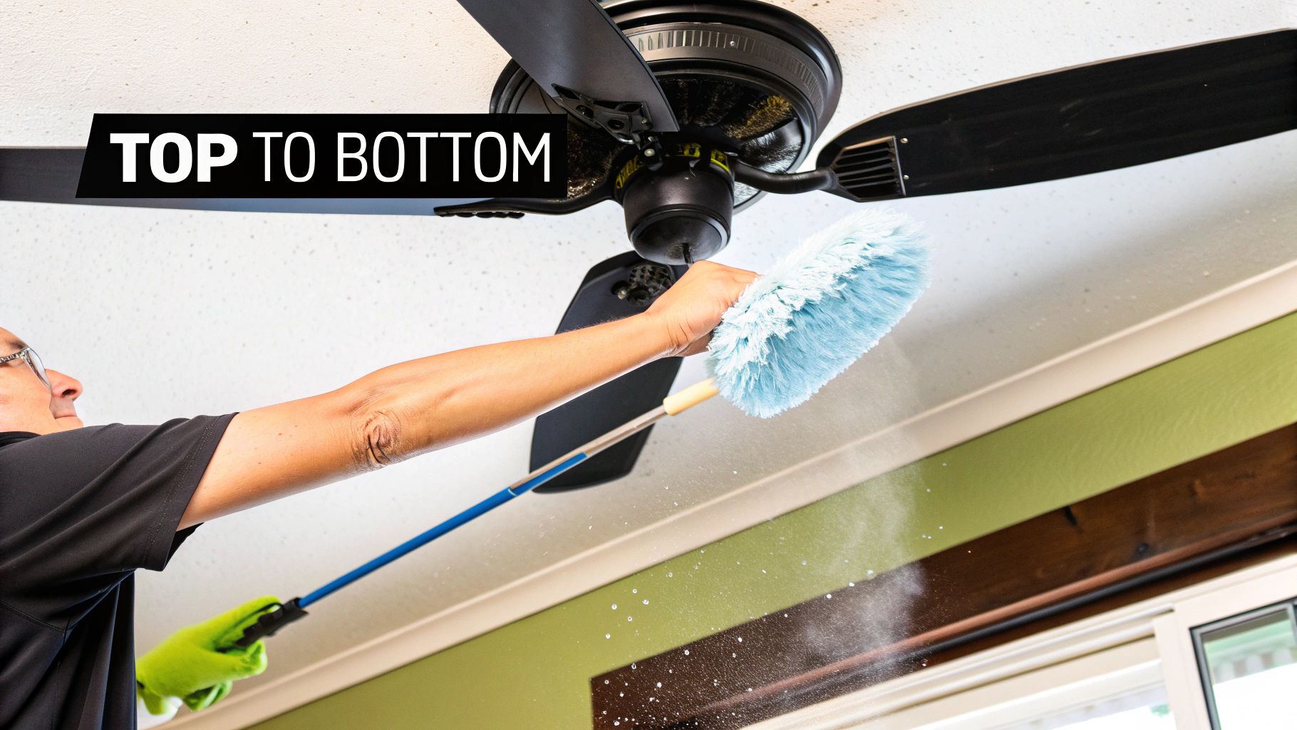 Clean from Top to Bottom, Left to Right