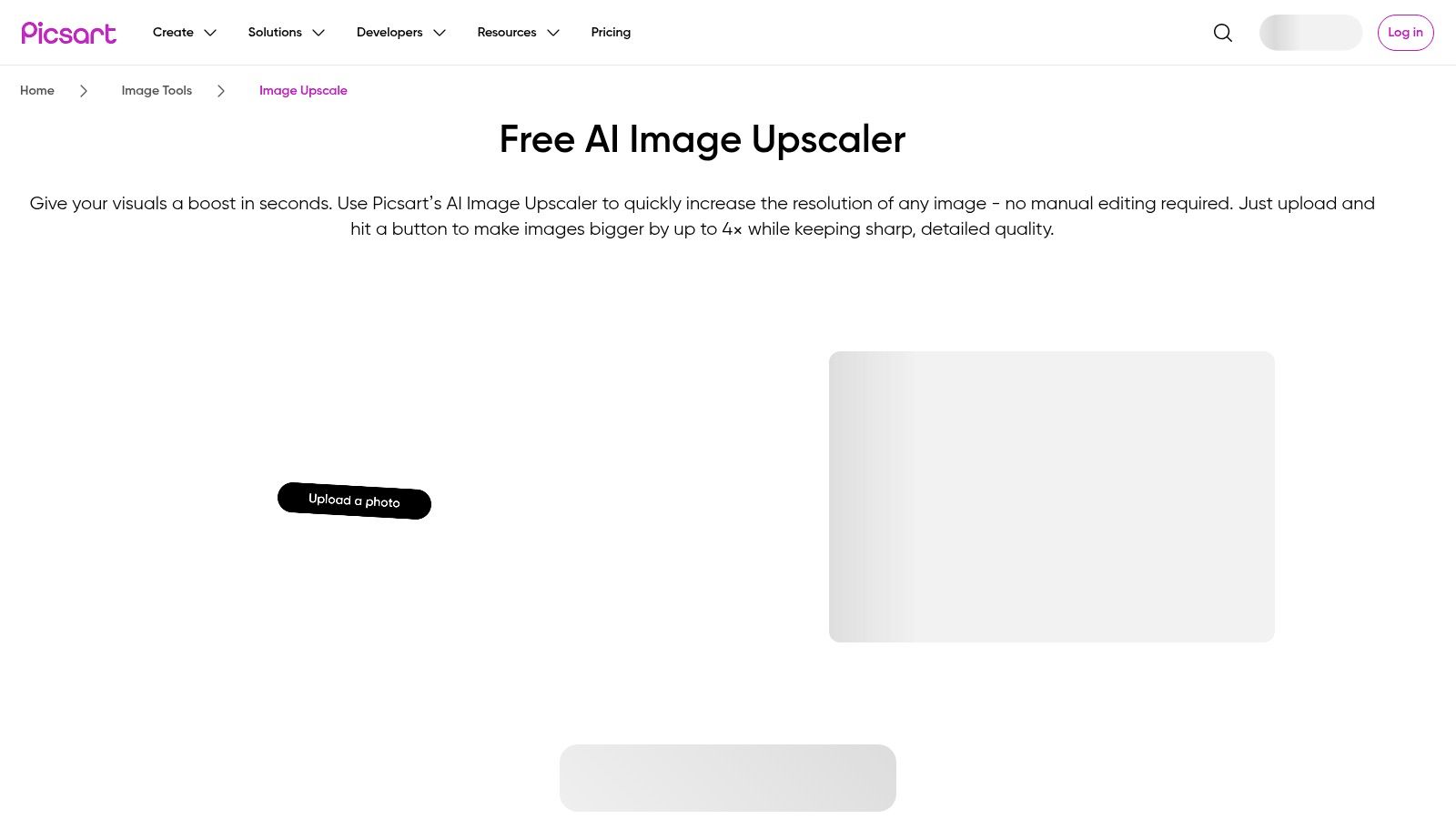 Picsart – AI Image Upscaler