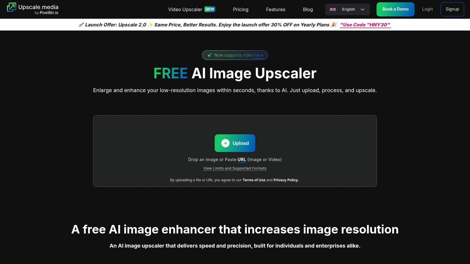 Upscale.media (by Pixelbin)
