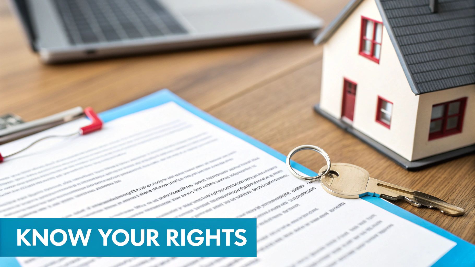 A legal document with a gavel resting on top, signifying legal rights and court processes.