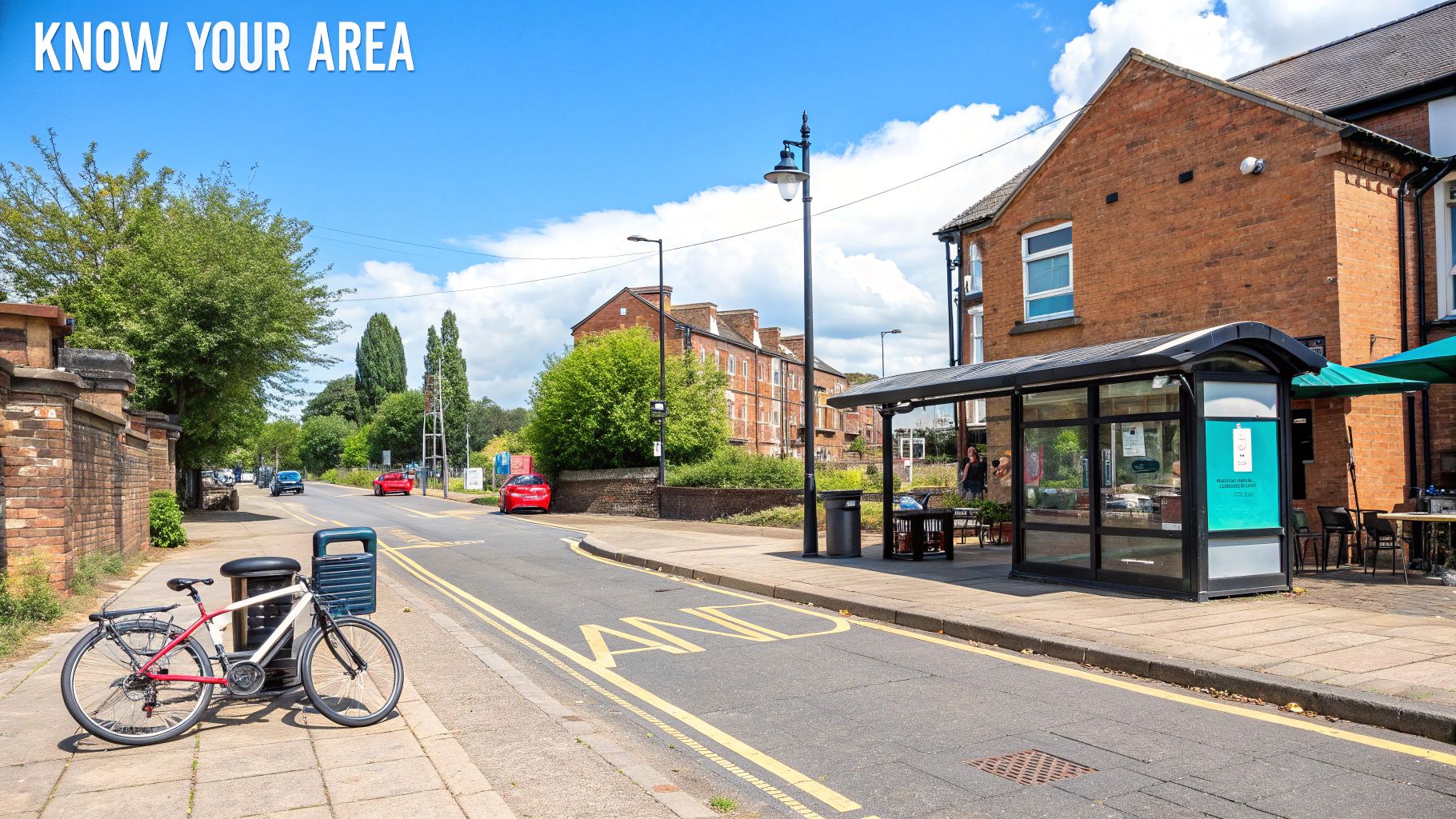 Map of Nottingham with different neighbourhoods highlighted.