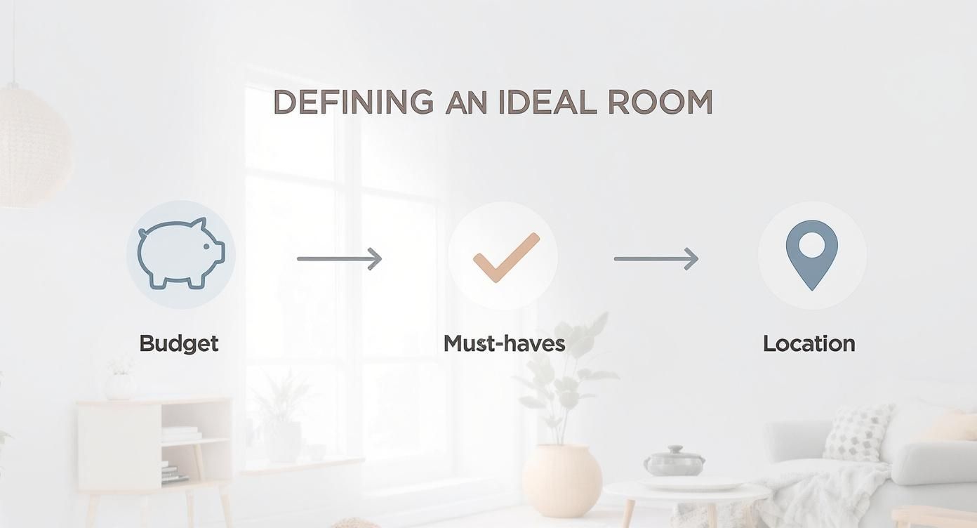 Infographic about rooms to rent near me