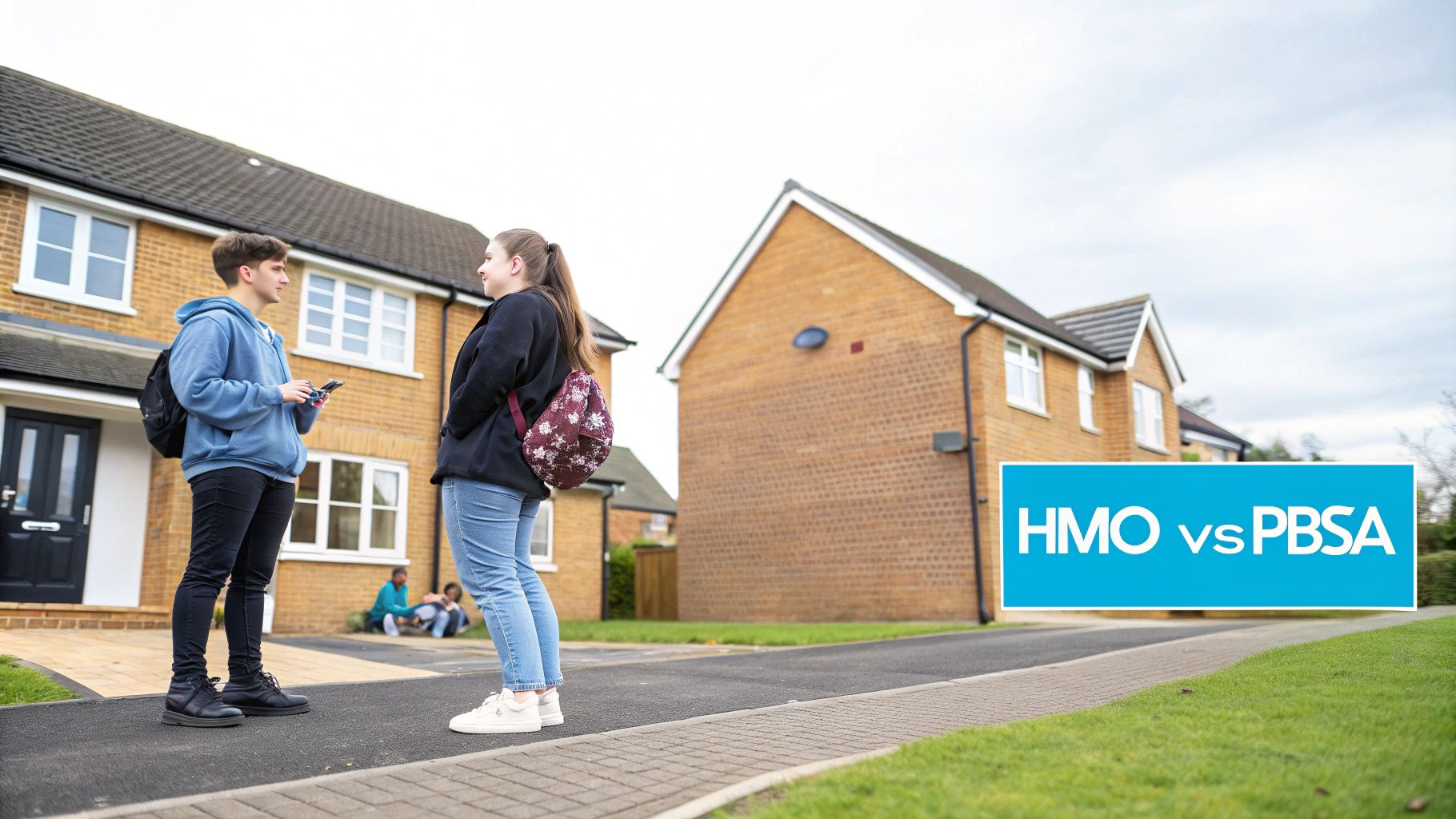A row of traditional terraced houses in Nottingham, typical for house shares.