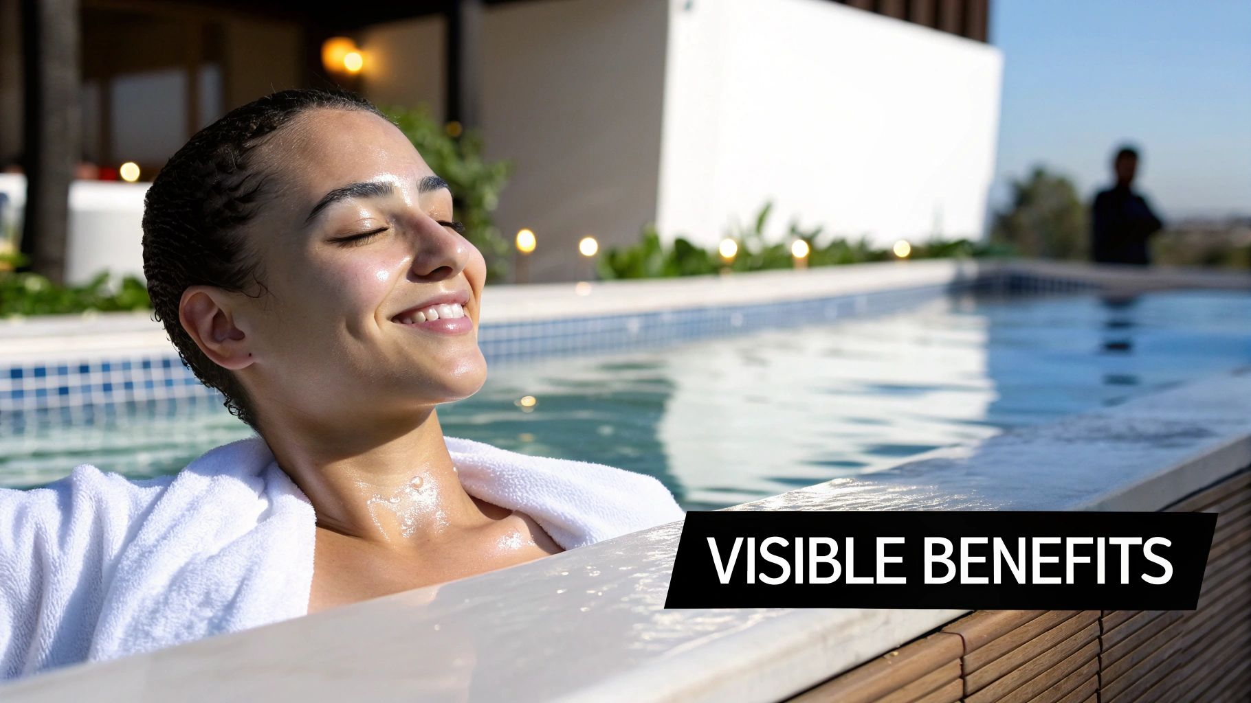 A close-up image showing a bright, healthy skin cell with antioxidants working to neutralise free radicals.