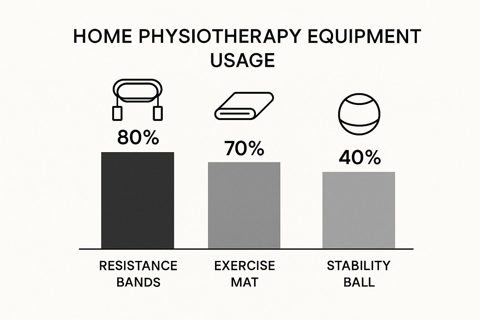 Infographic about physio at home