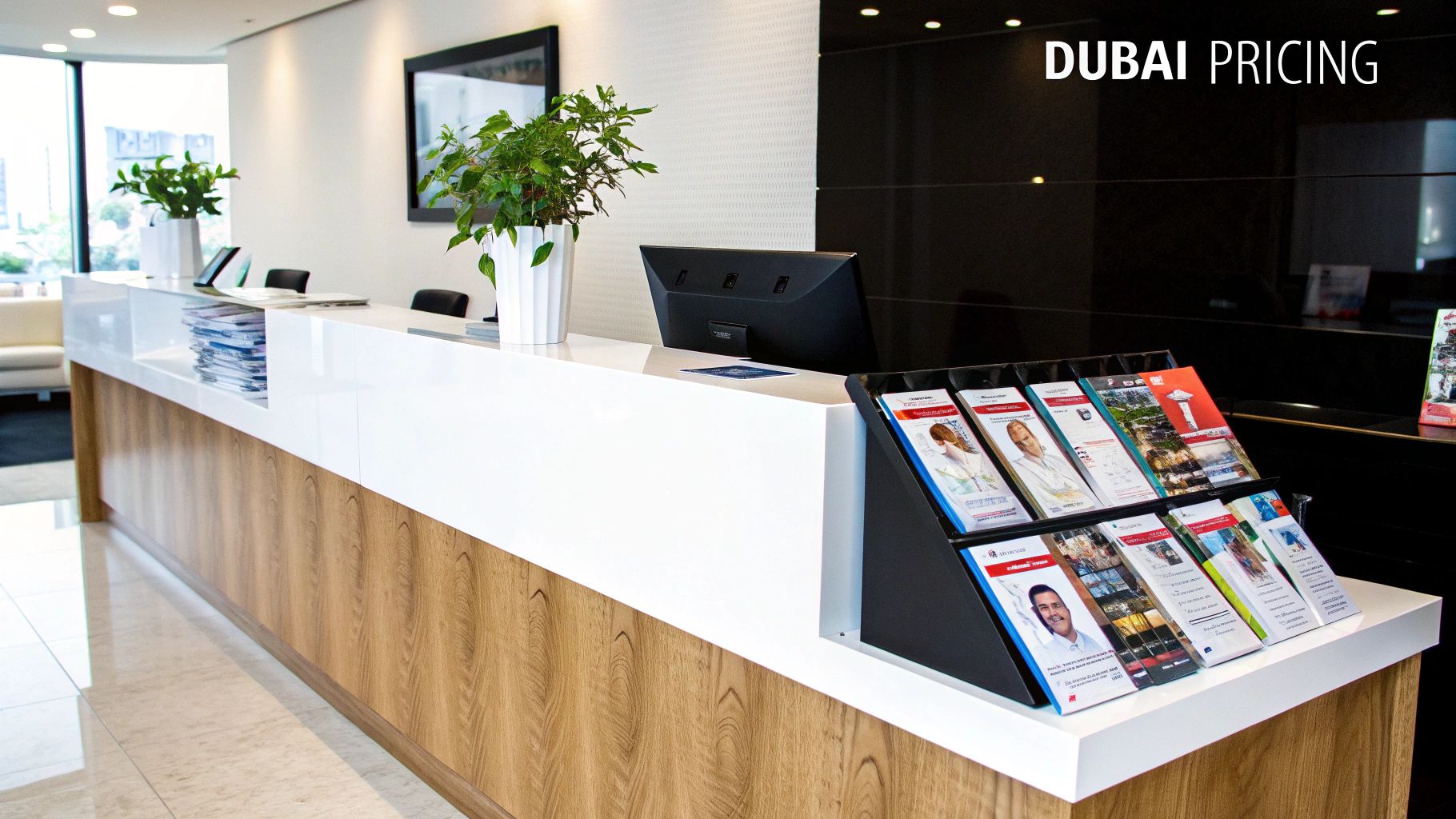 A display of various vitamin vials and medical equipment, representing the components of a glutathione IV drip in Dubai.