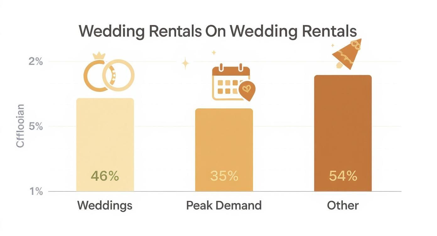 Infographic about decorative chairs for wedding