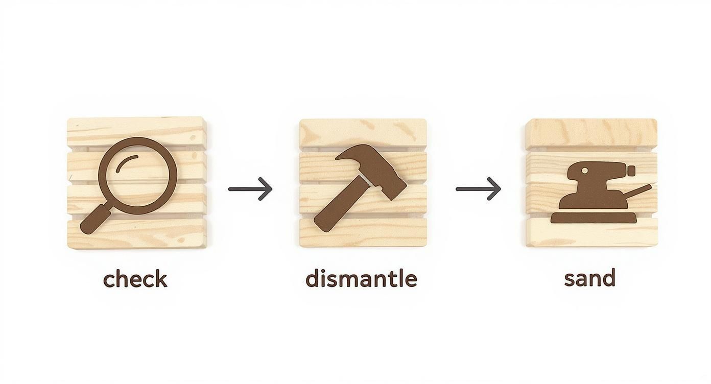 Infographic about pallet wood furniture