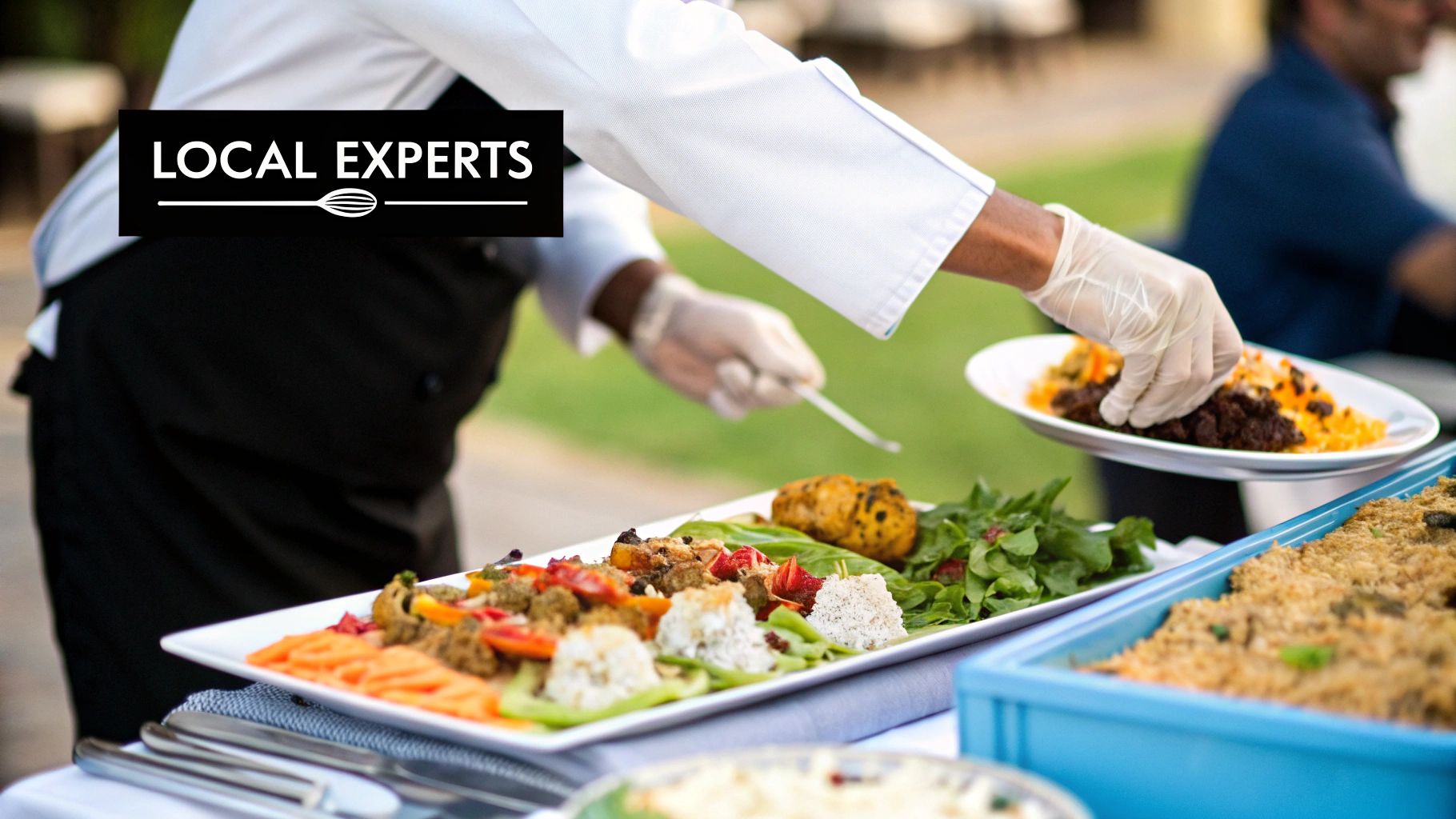 A team of event vendors collaborating at an event in Cape Town
