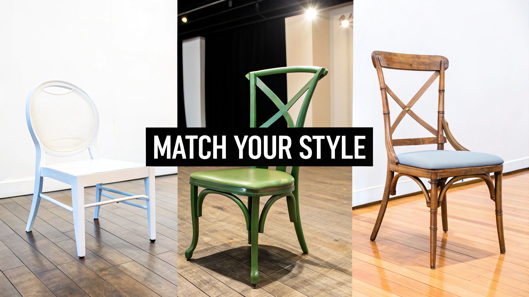 Decorative wedding chairs set up in an elegant outdoor ceremony space