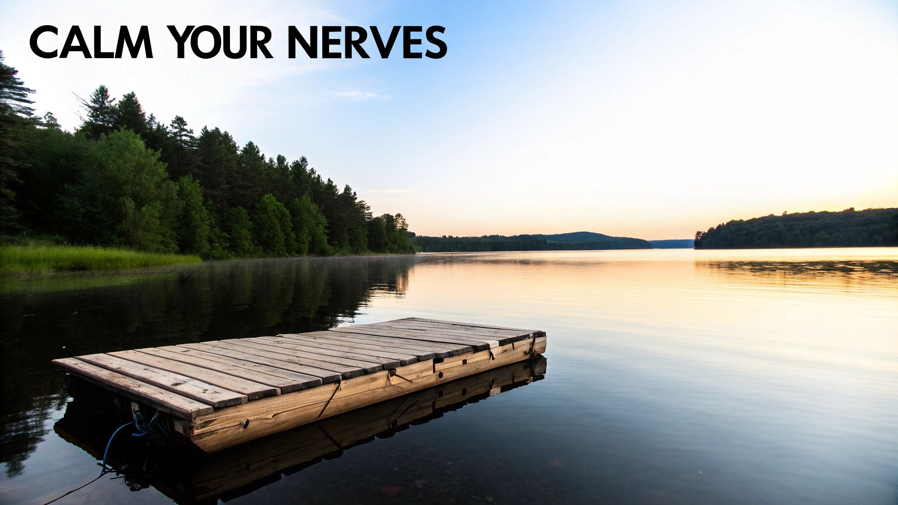 A woman meditates in a peaceful, sunlit space, embodying calm.