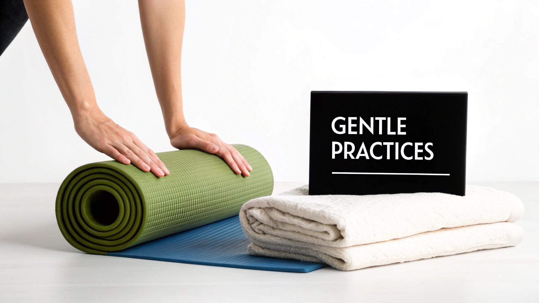 A serene holistic therapy session in progress.