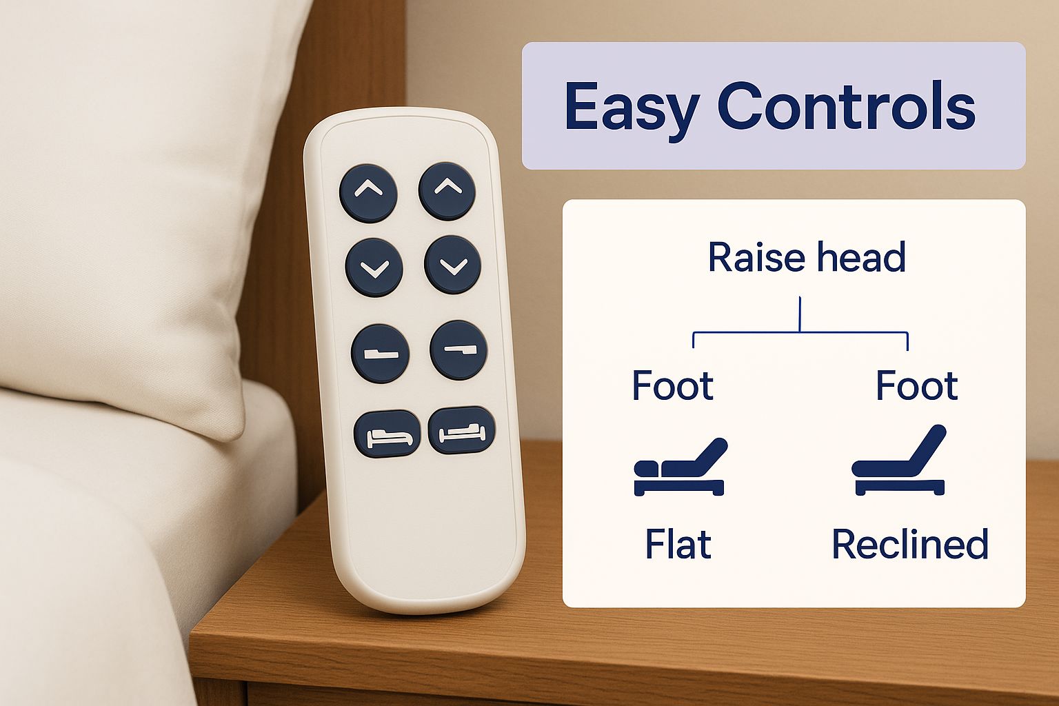 Infographic about adjustable beds for seniors nz