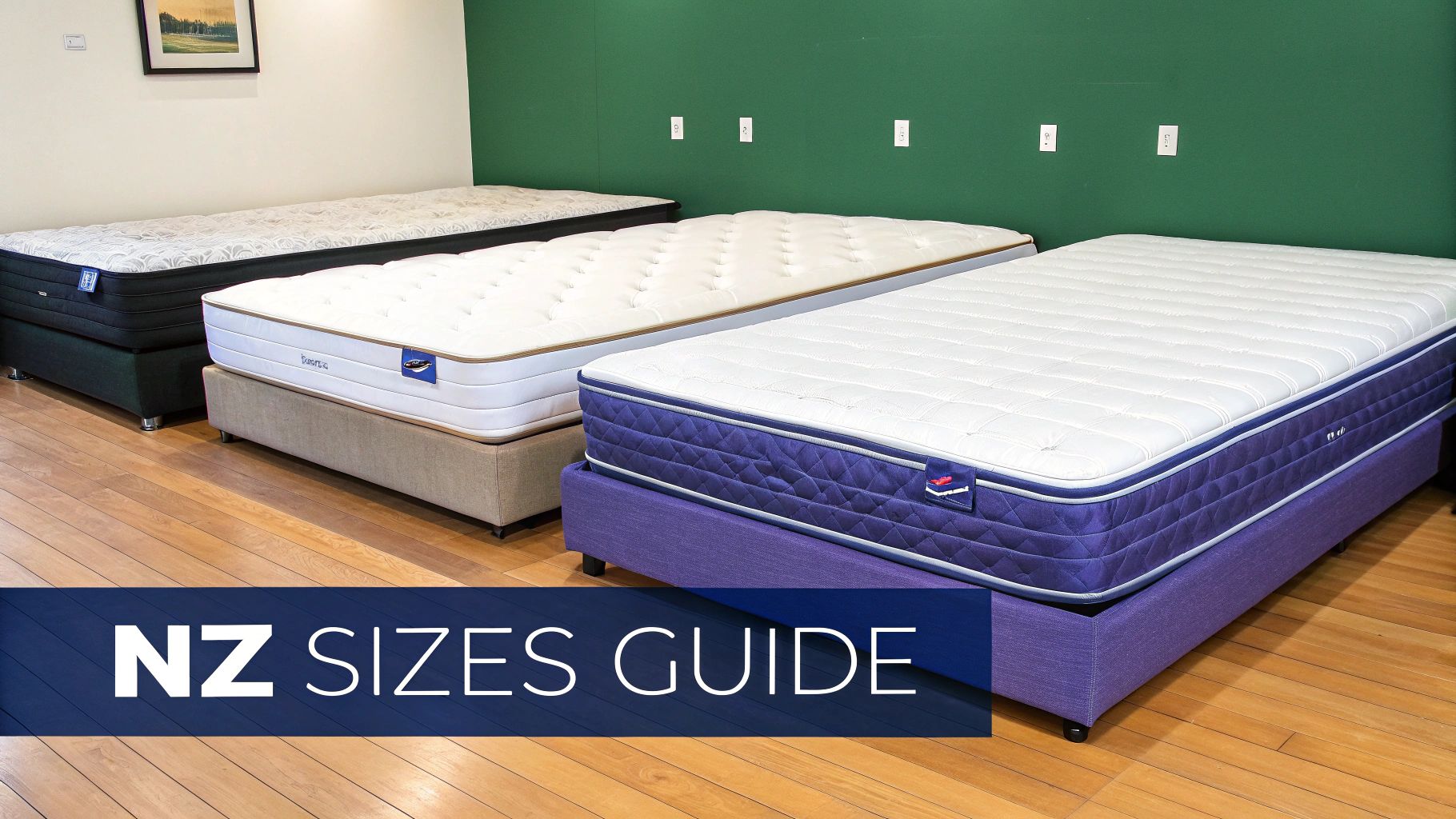 A neatly made bed with pillows in a bright, modern bedroom, showcasing an ideal mattress setup.