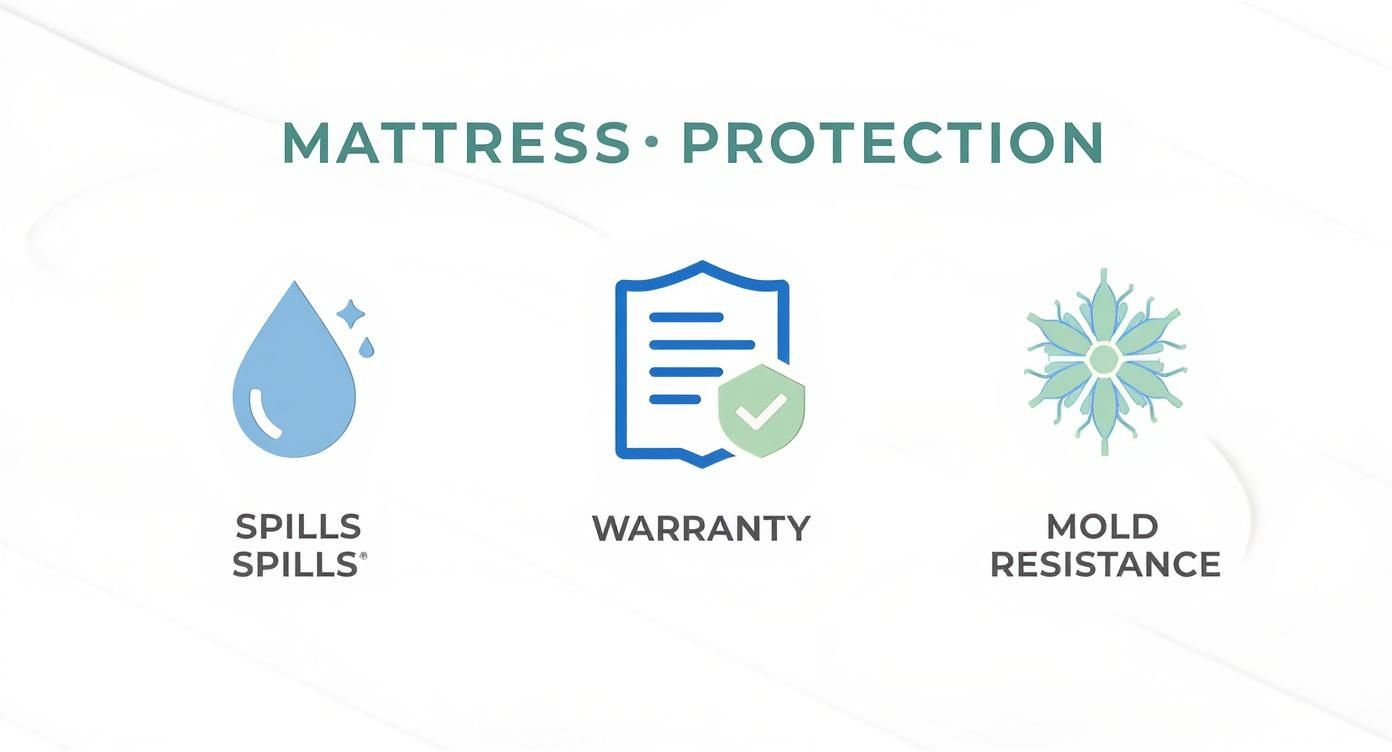 Infographic about mattress protector waterproof nz