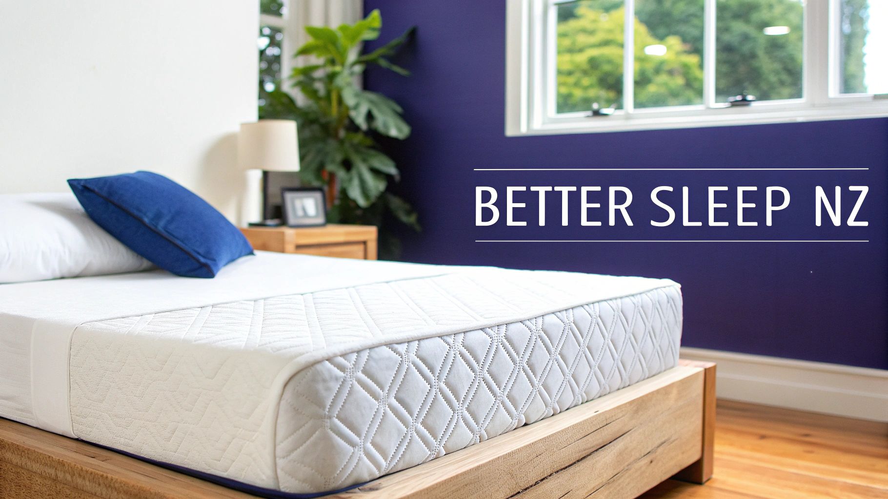A comfortable bed setup with plush memory foam pillows ready for a good night's sleep.