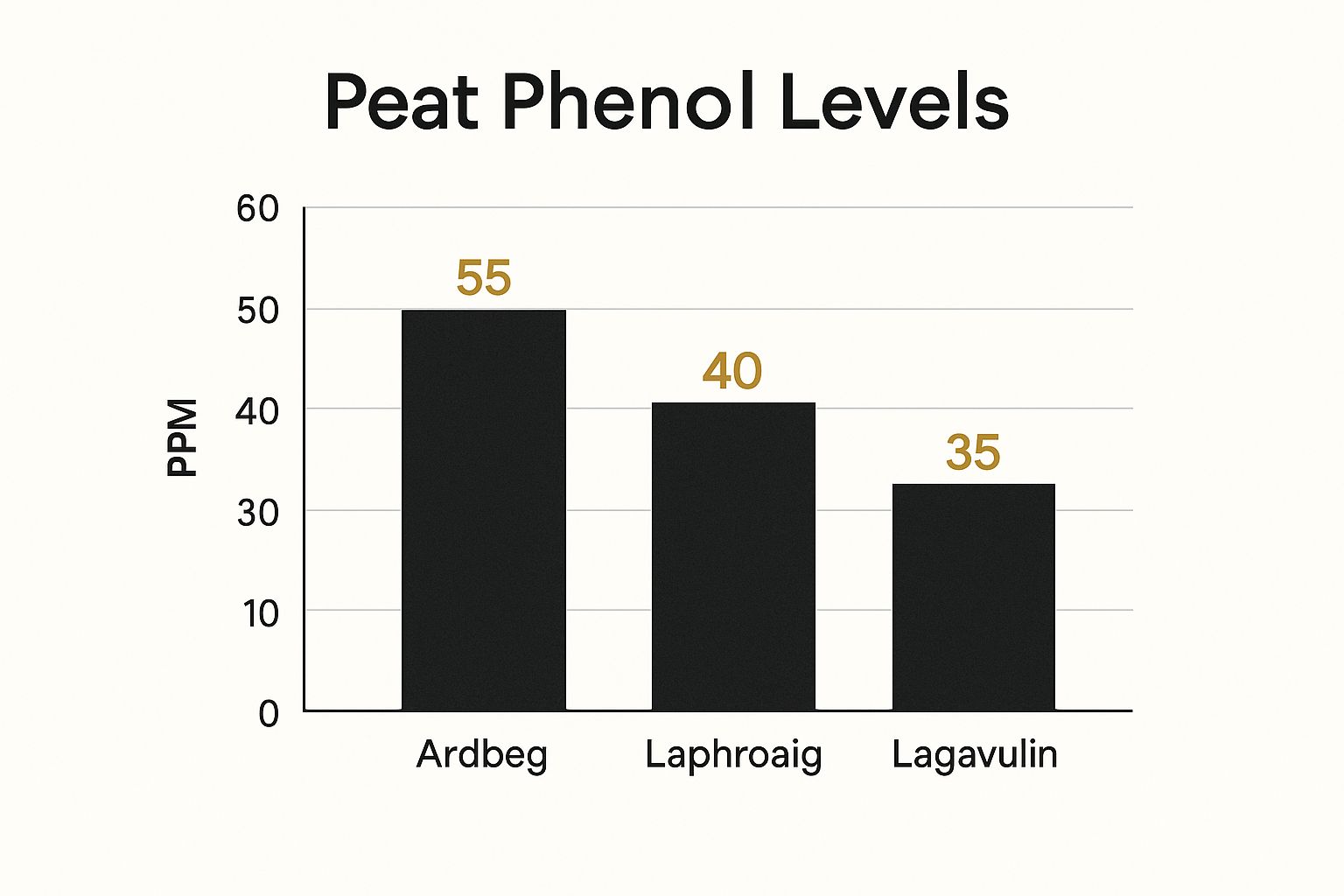 Infographic about what is peaty scotch