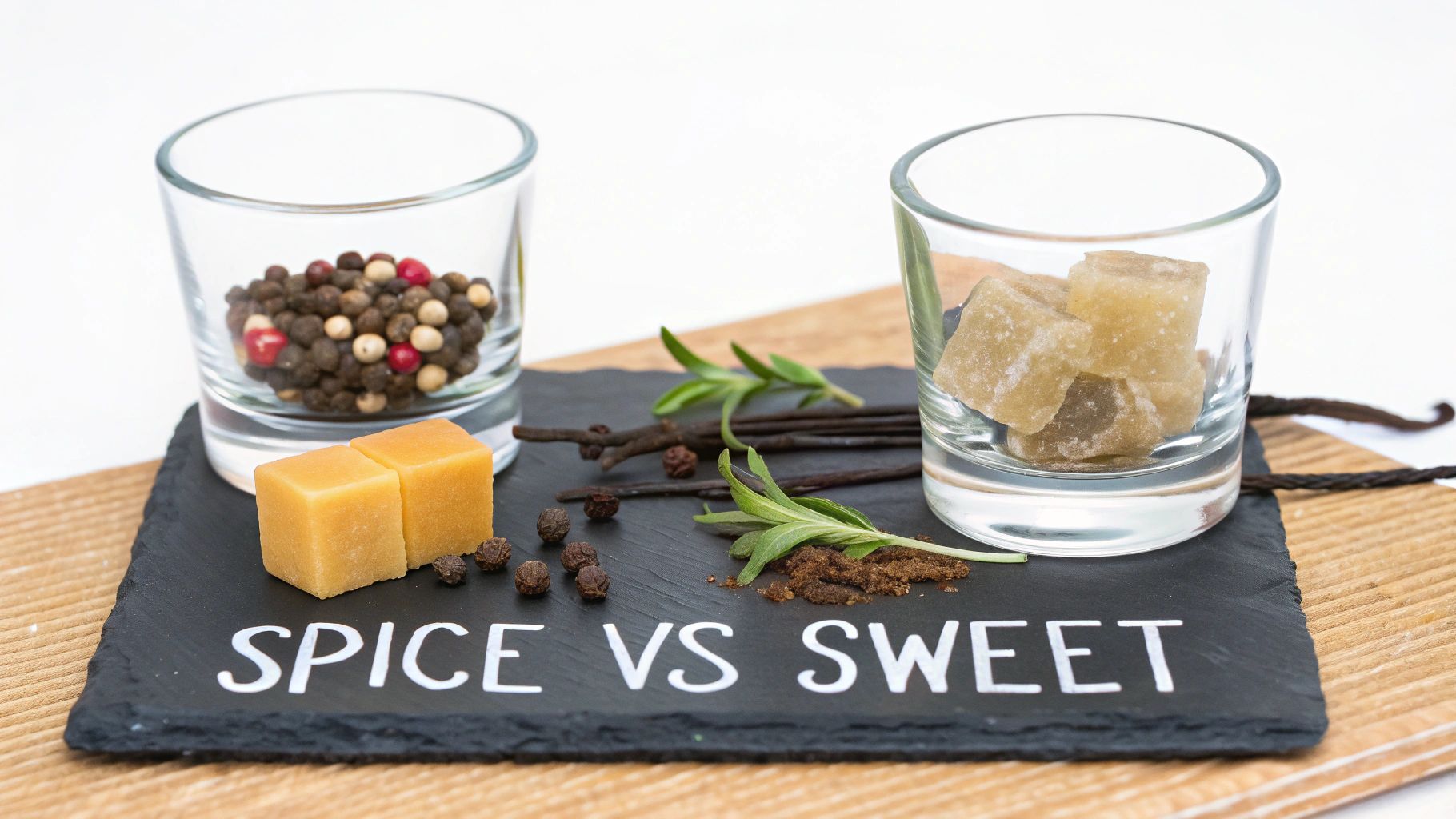 An Old Fashioned cocktail being garnished with an orange peel