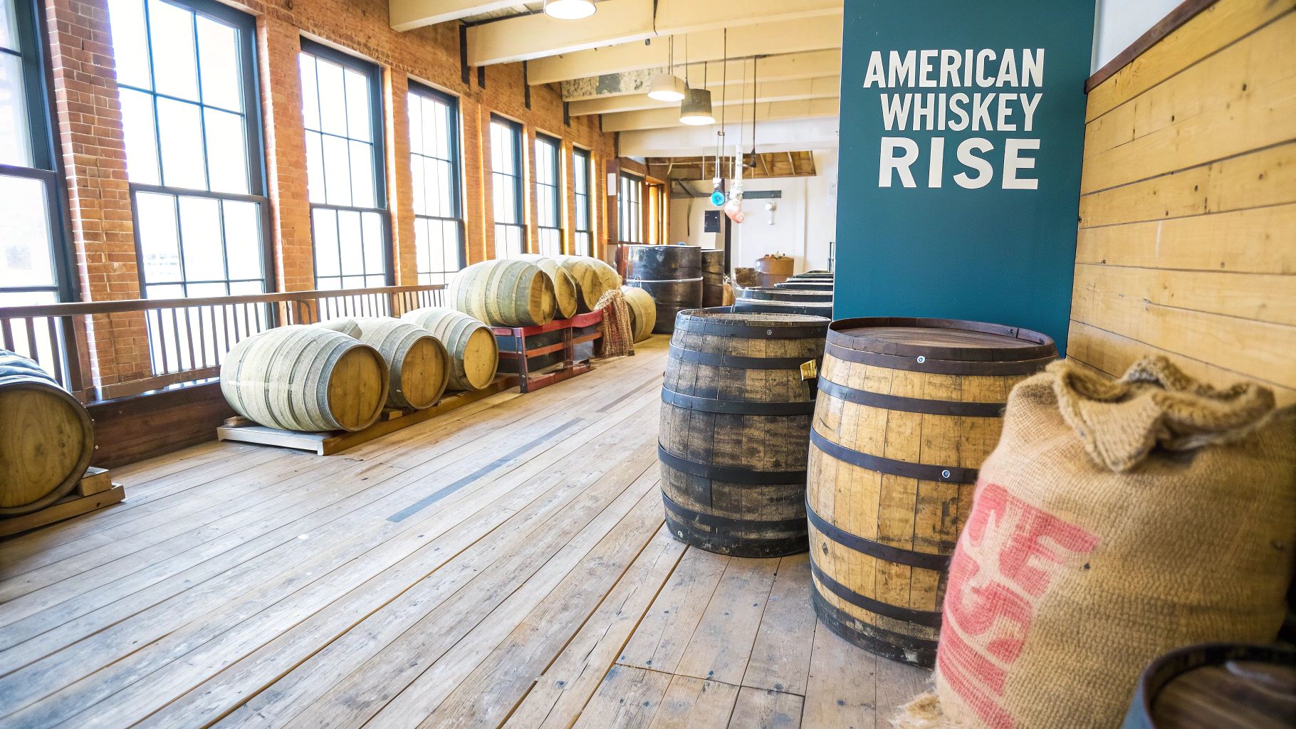 A bartender pouring American whiskey into a glass