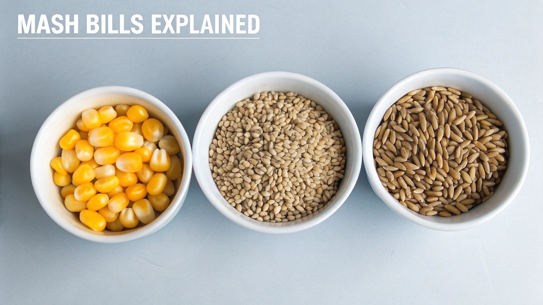 Grains in whiskey production