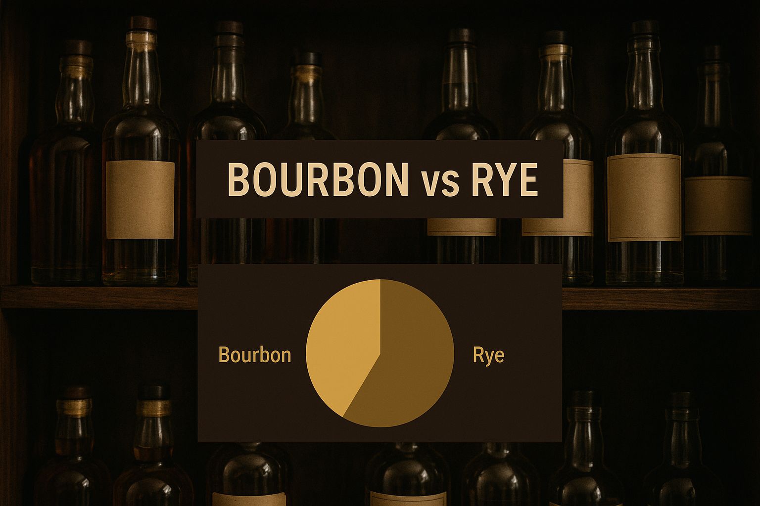 Infographic about what's the difference between bourbon and rye