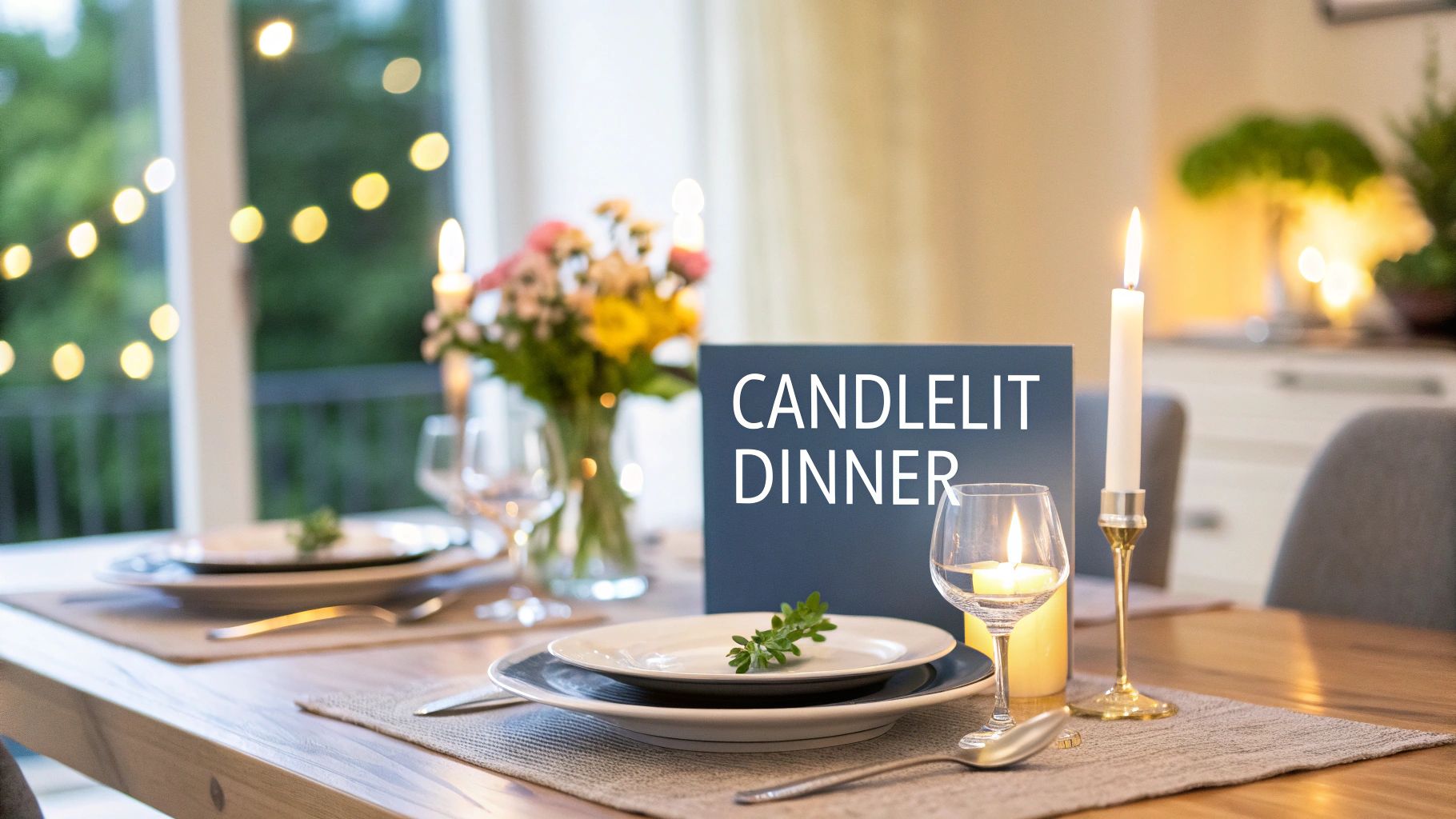 Candlelit Dinner at Home