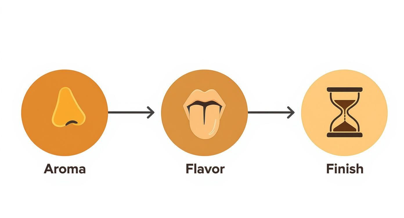 Infographic about bourbon tasting notes