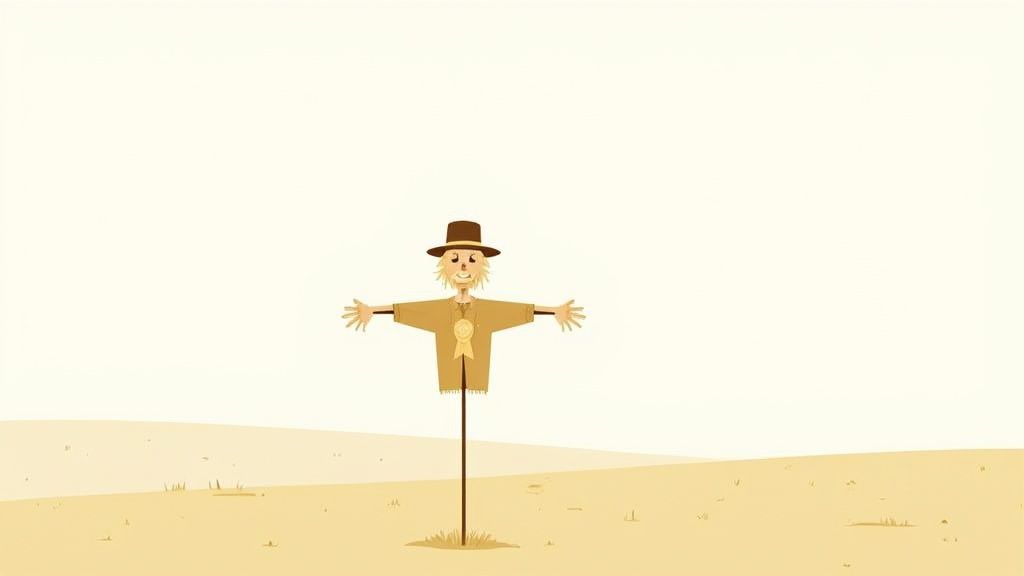 Why did the scarecrow win an award?