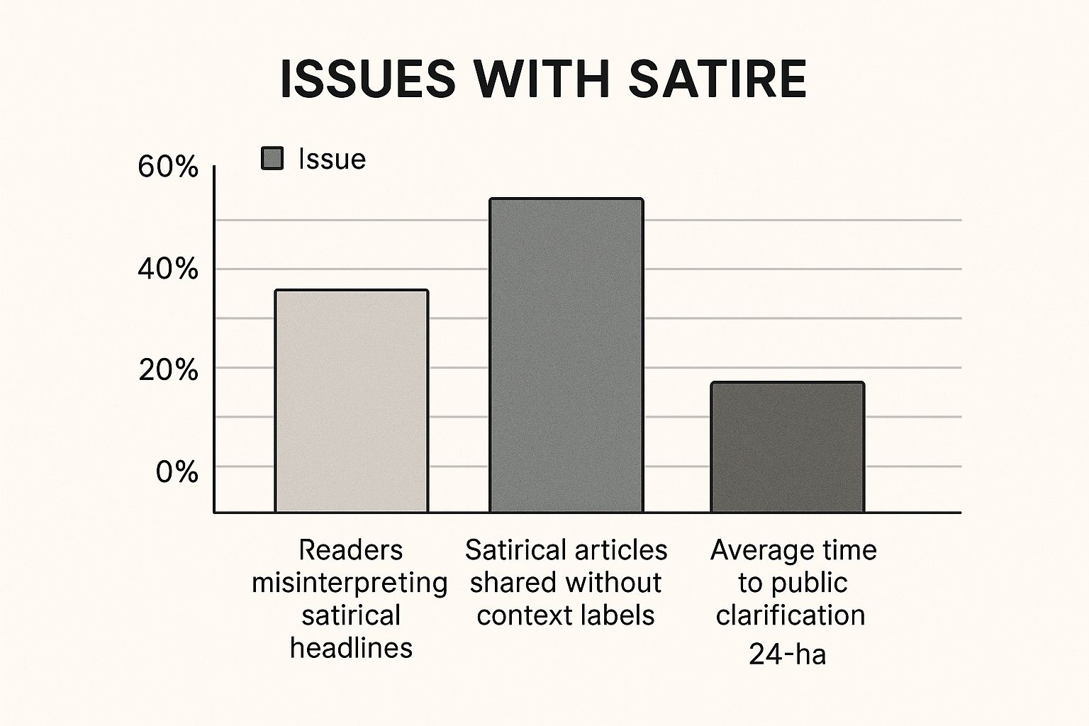 Infographic about satirical news website