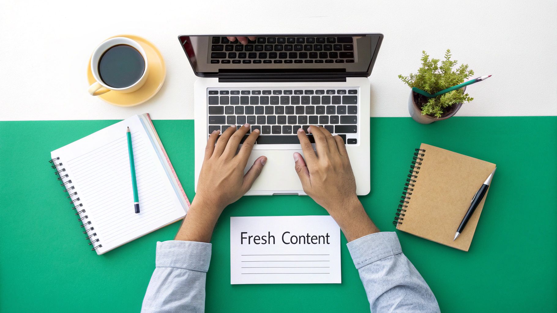 An infographic explaining the core concepts of content marketing and blogging