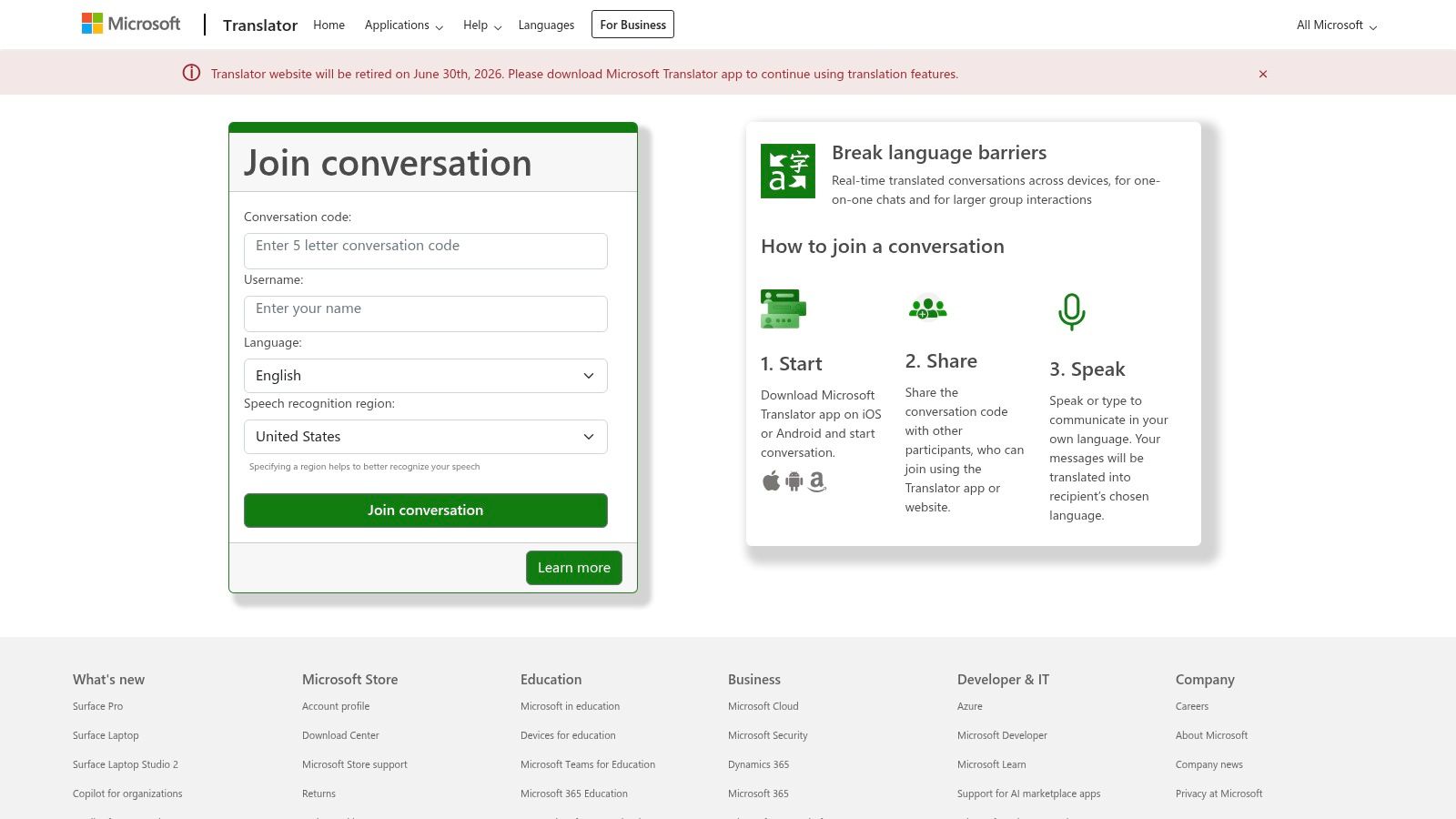 Microsoft Translator