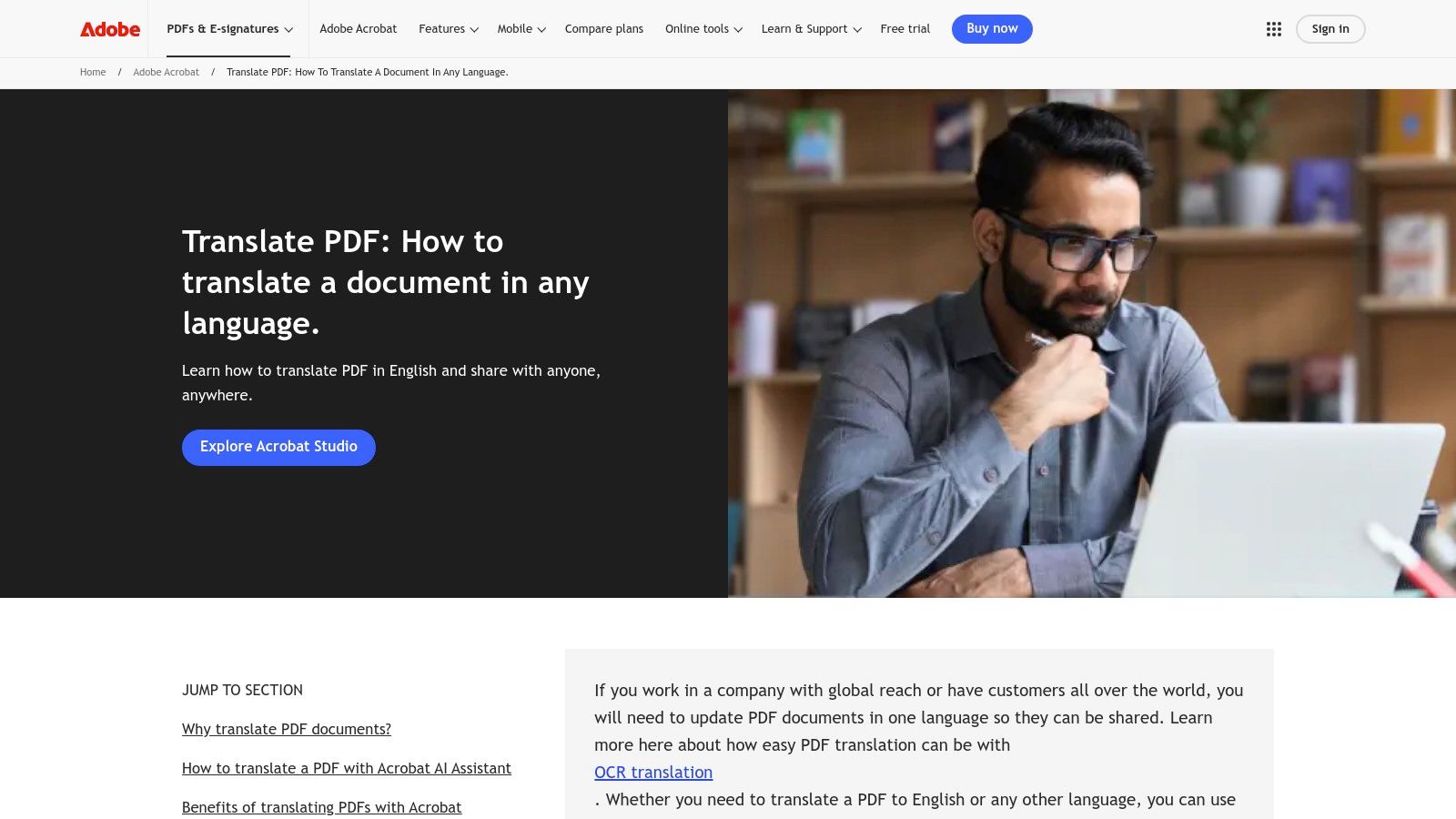 Adobe Acrobat (with Adobe Express / Acrobat AI Assistant)
