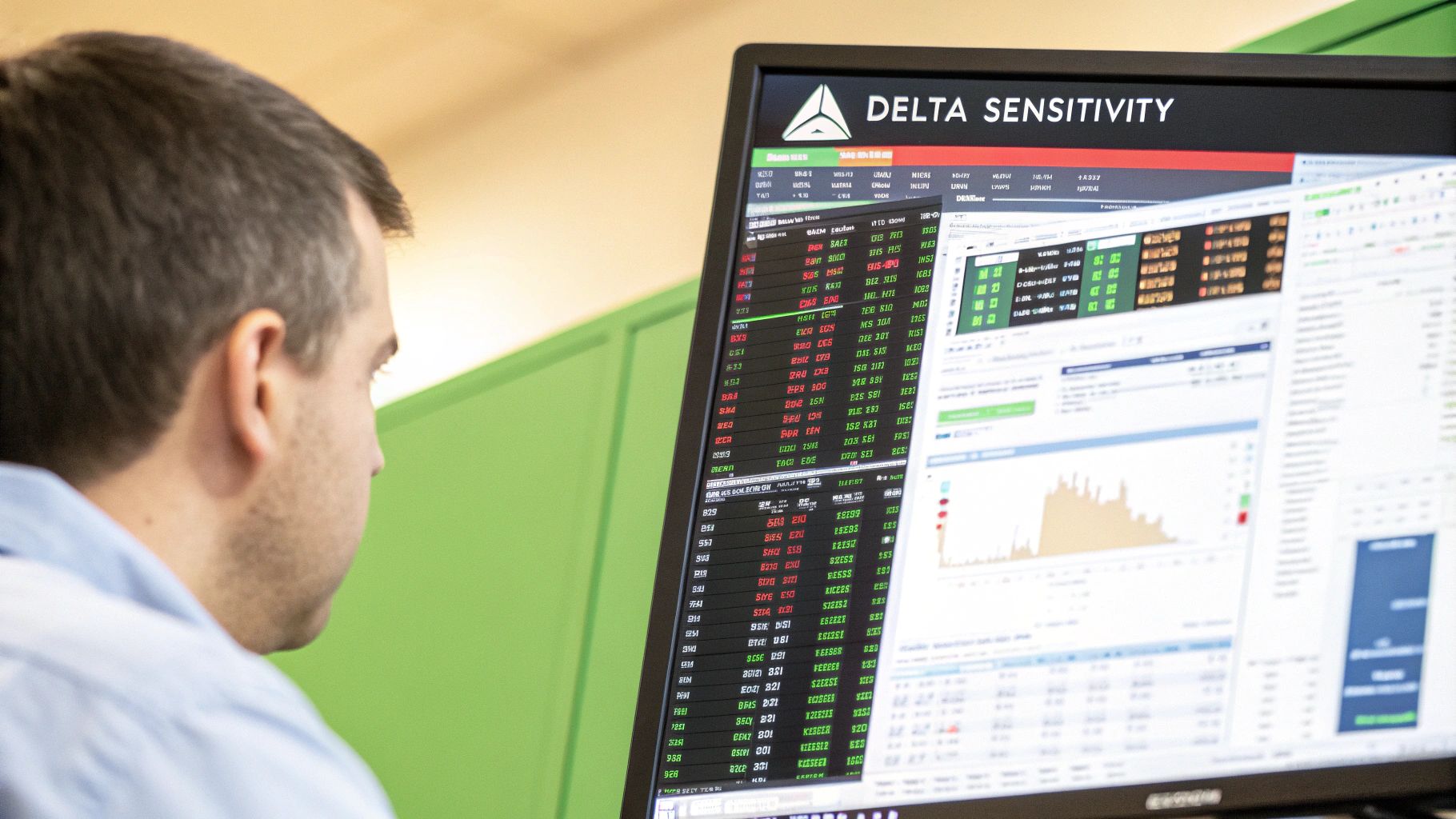 A compass pointing North, symbolizing how Delta guides options traders