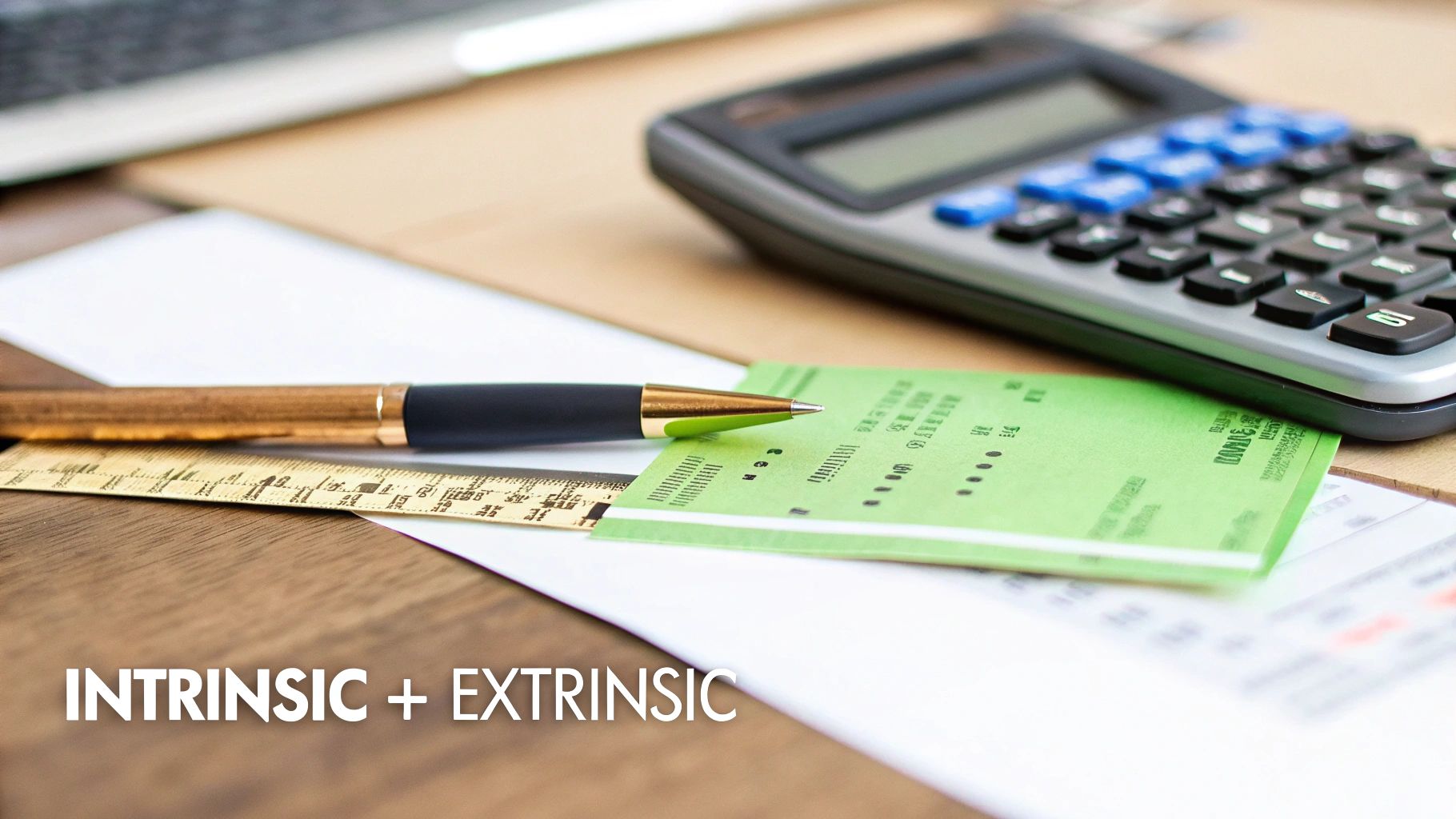 An option's premium is made up of its intrinsic and extrinsic value