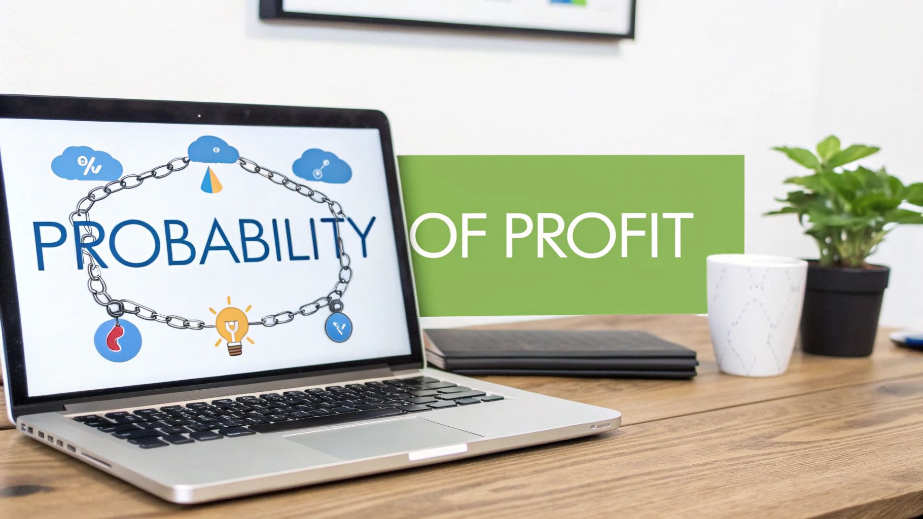 An abstract image representing financial data and analytics, symbolizing probability in trading