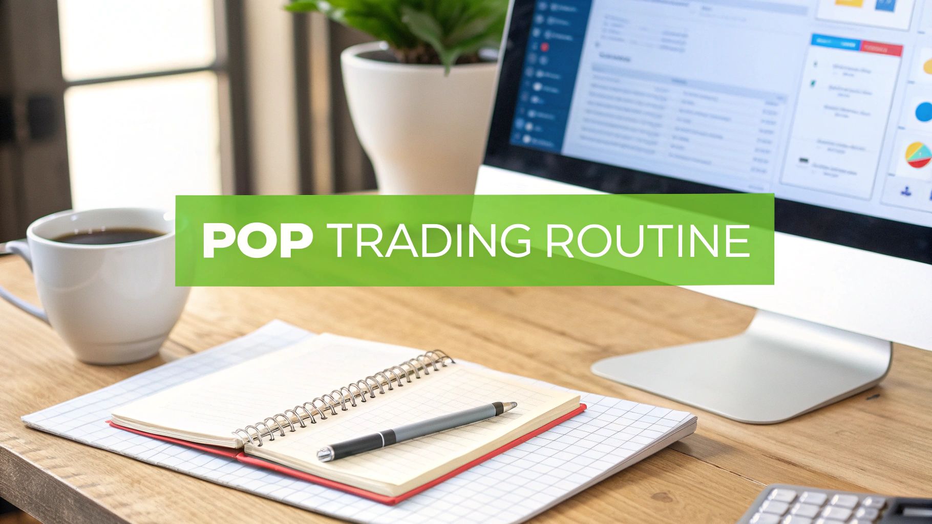 A trader analyzing financial charts on multiple screens, symbolizing the integration of data into a daily routine.