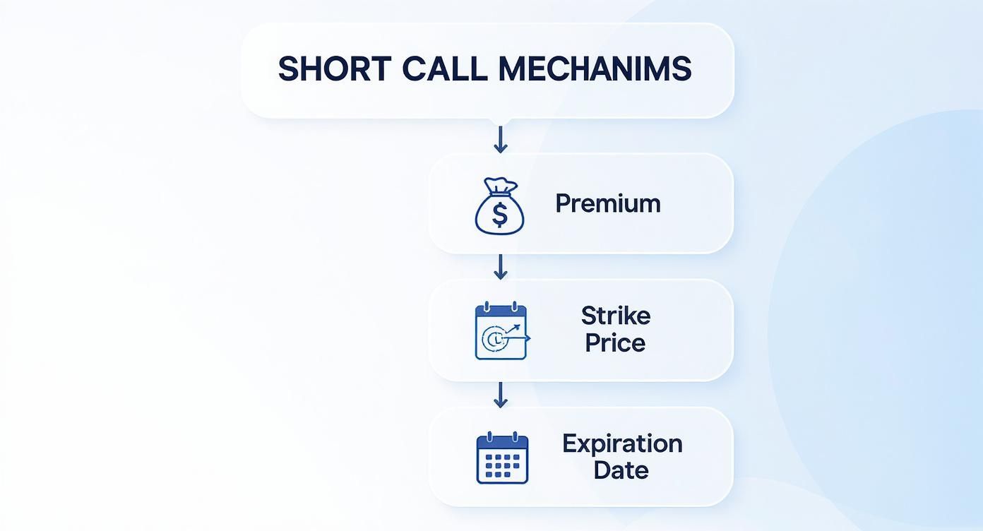 Infographic about what is short call option