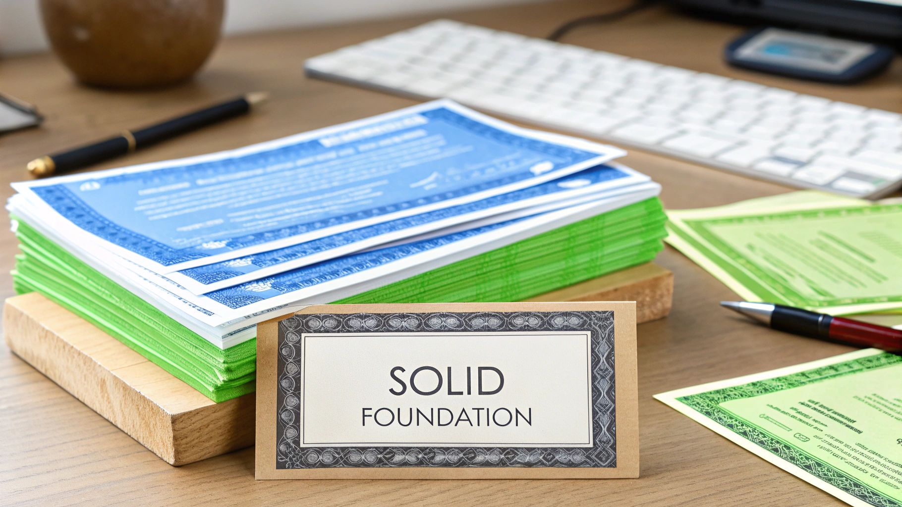 A sturdy, well-lit bridge representing a strong financial foundation.