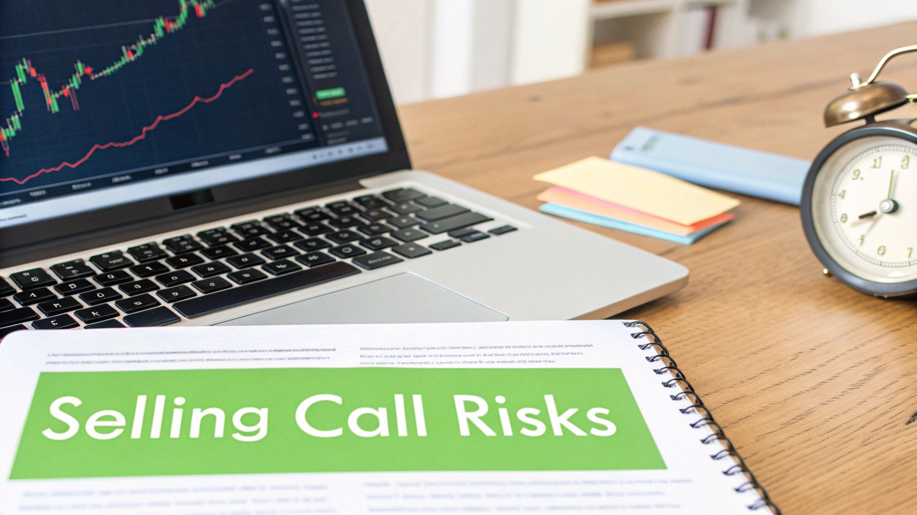 A red warning sign with an exclamation mark, symbolizing the potential risks in options trading.