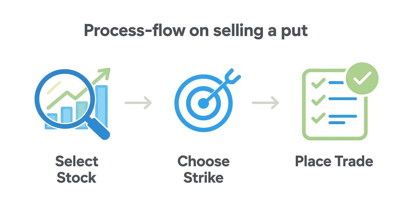 Infographic about short a put option