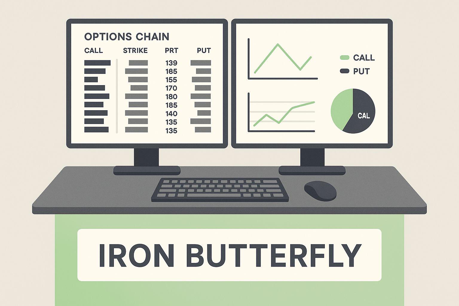 Infographic about iron butterfly vs iron condor