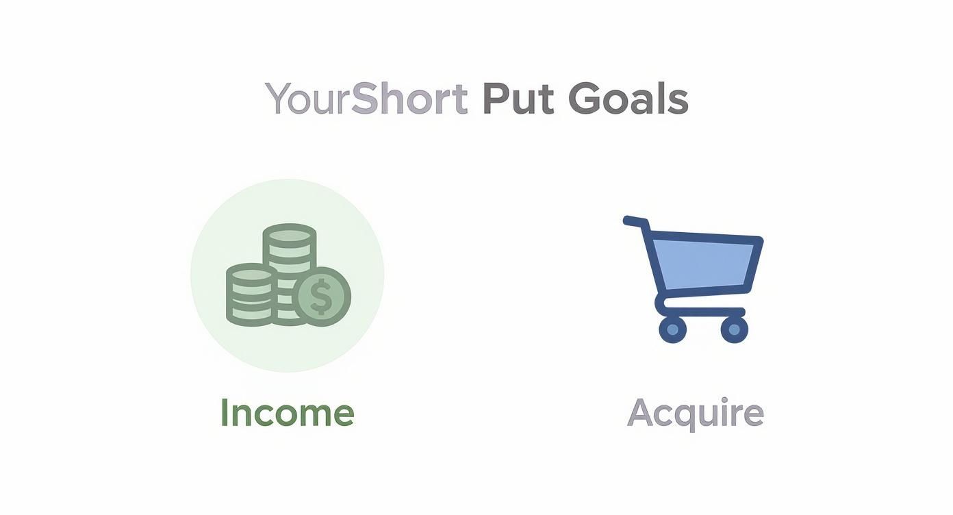 Infographic about short put options