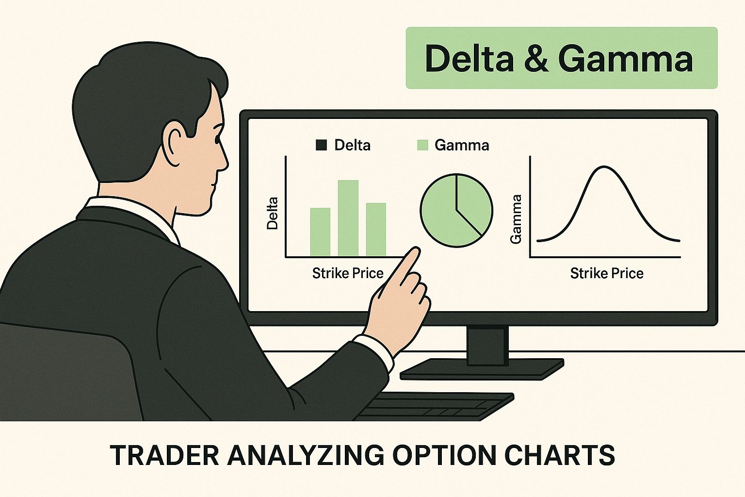 Infographic about options greeks calculator