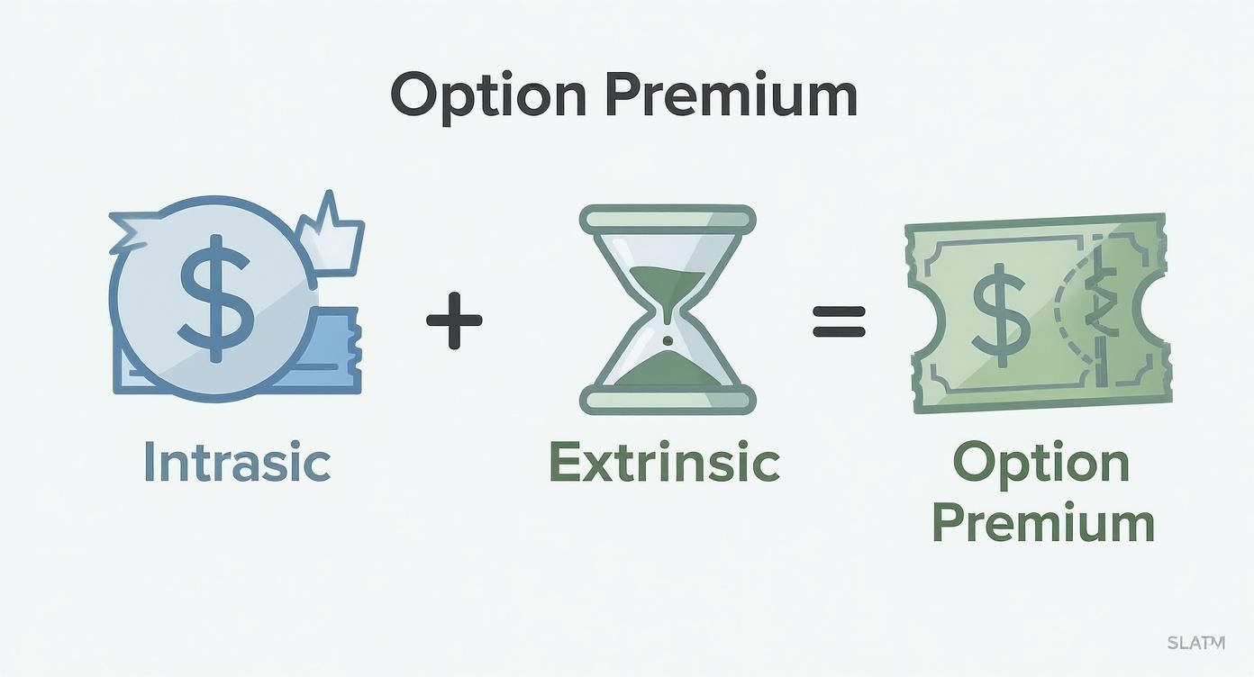Infographic about extrinsic value options