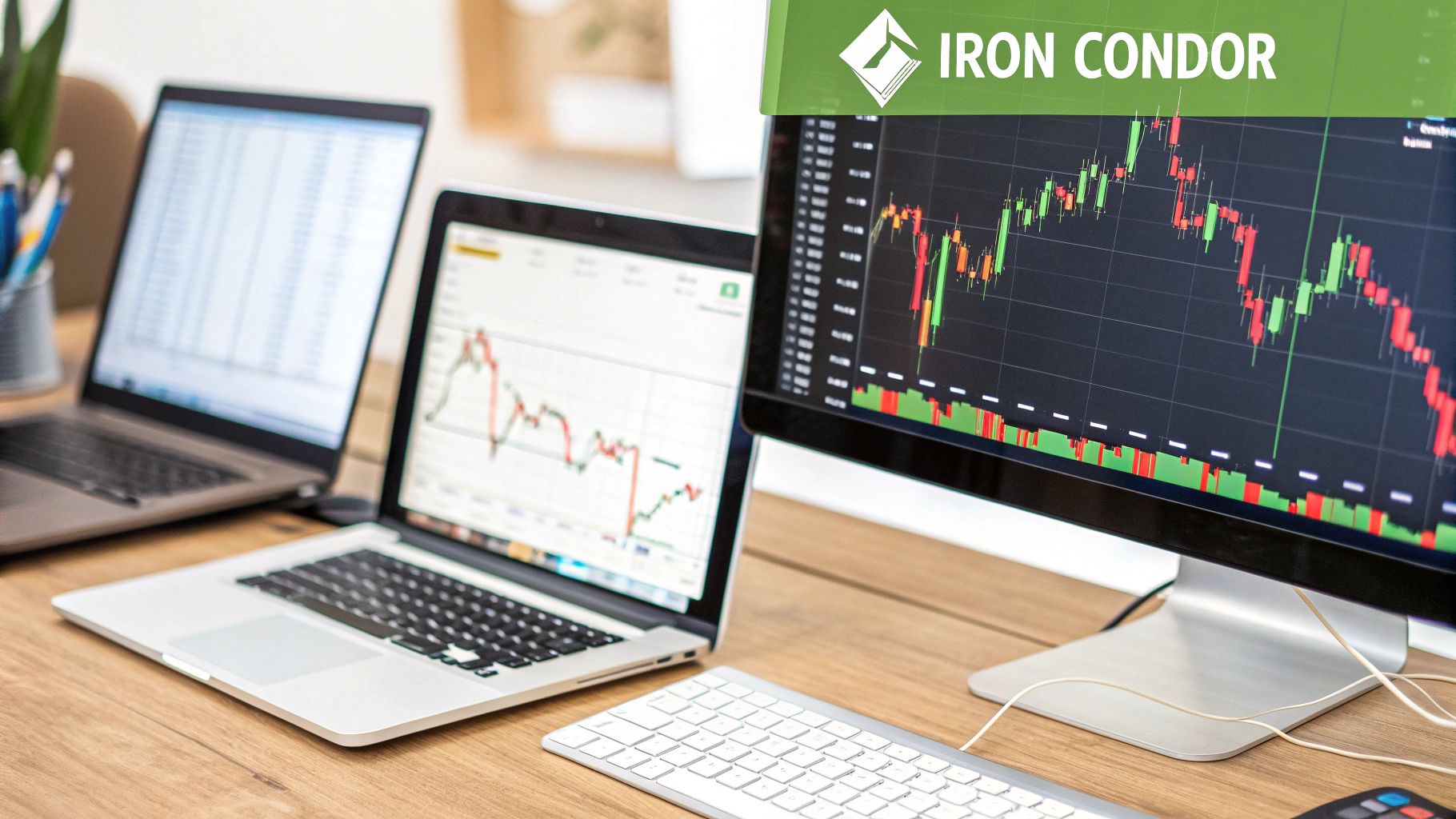 A comparison of the profit and loss graphs for an iron condor and an iron butterfly, showing the condor's wide profit zone and the butterfly's sharp peak.