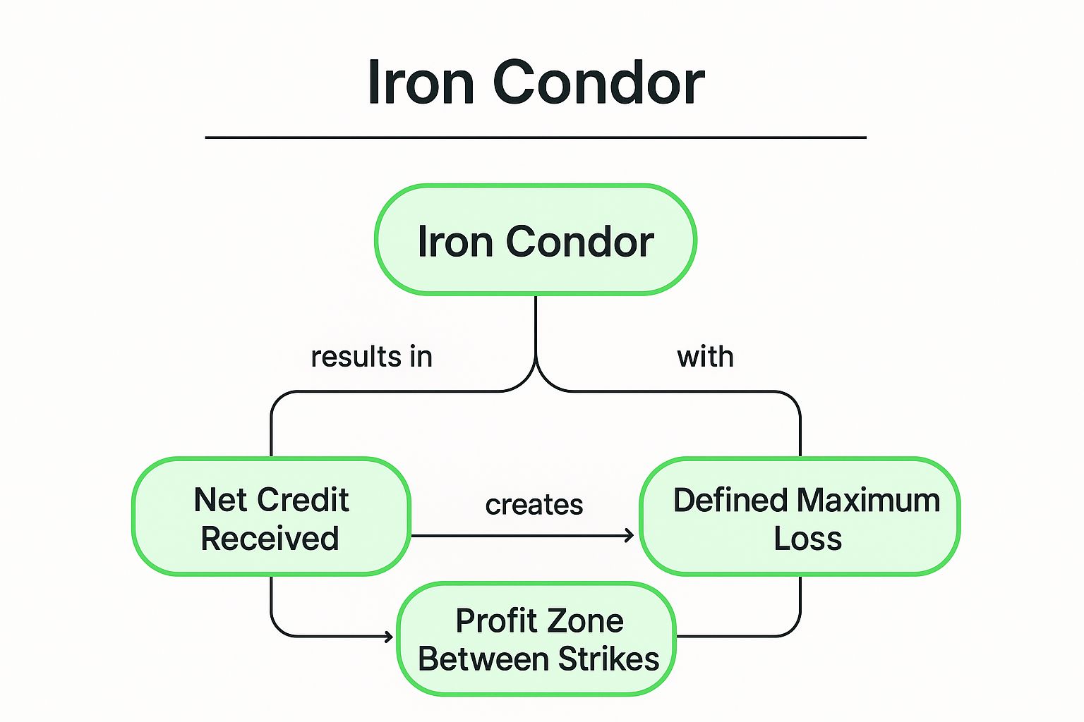 Infographic showing key data about Iron Condor