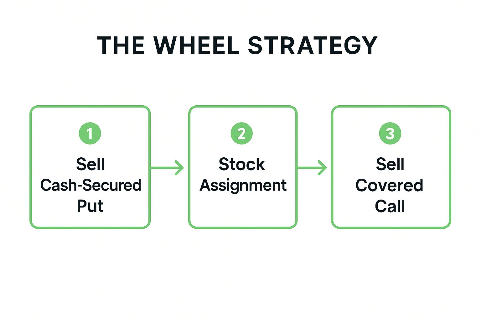 Infographic showing key data about The Wheel Strategy